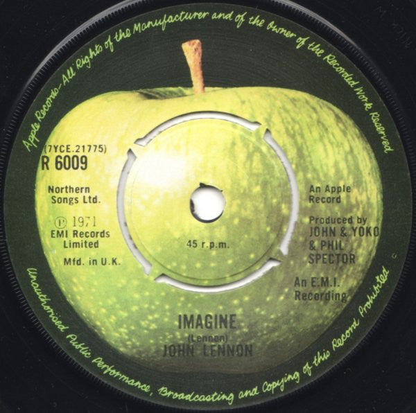 John Lennon : Imagine (7", Single, RE)