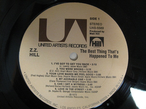 Z. Z. Hill* : The Best Thing That's Happened To Me (LP, Album, Res)