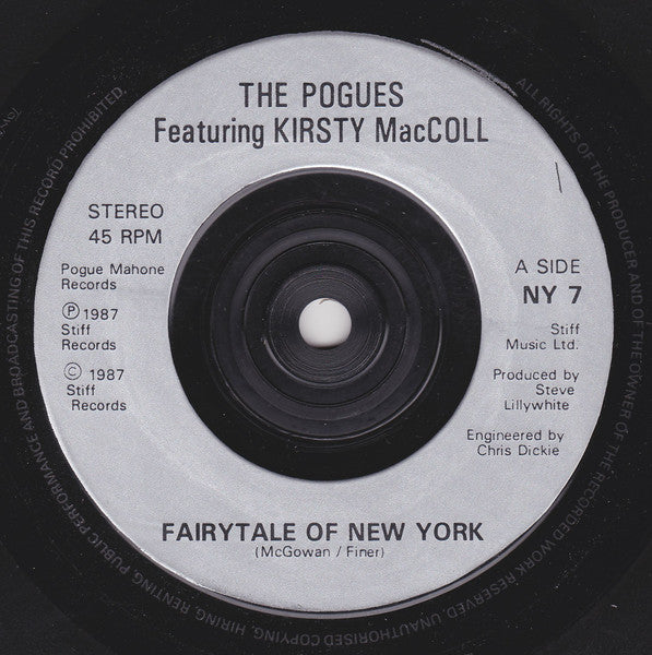 The Pogues Featuring Kirsty MacColl : Fairytale Of New York (7", Single, Pan)