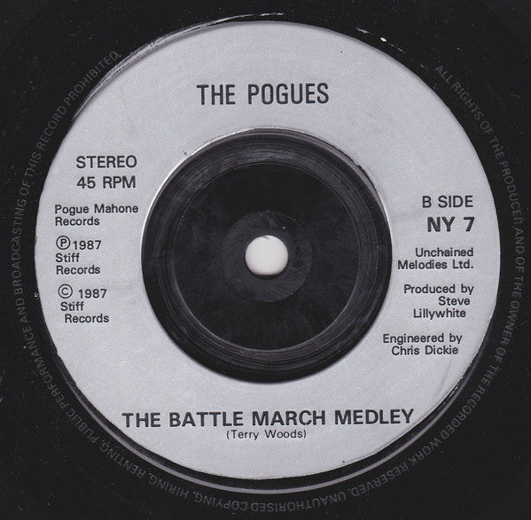 The Pogues Featuring Kirsty MacColl : Fairytale Of New York (7", Single, Pan)