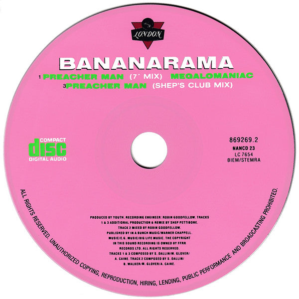 Bananarama : Preacher Man (CD, Maxi)