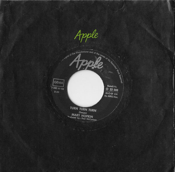 Mary Hopkin : Those Were The Days (7", Single)