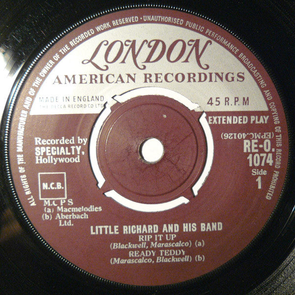 Little Richard And His Band : Little Richard And His Band (7", EP, Mono, RE, Sil)