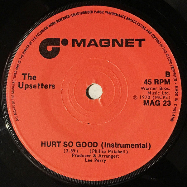 Susan Cadogan / The Upsetters : Hurt So Good / Hurt So Good (Instrumental) (7", Single, Sol)