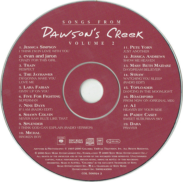 Various : Songs From Dawson's Creek (Volume 2) (CD, Comp)