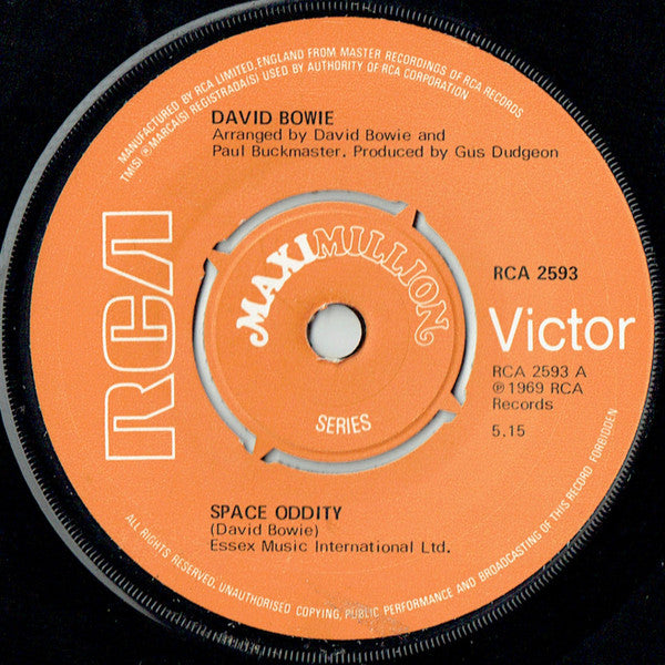 David Bowie : Space Oddity (7", Maxi, 4-P)