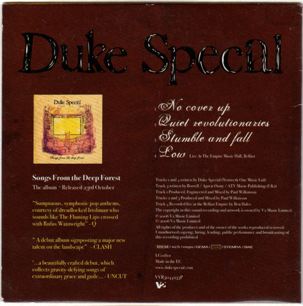 Duke Special : If You Go Down To The Woods... (CD, EP, Promo)