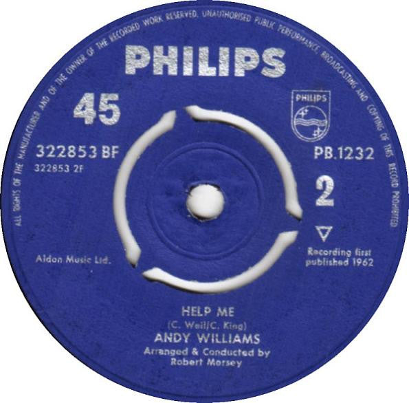 Andy Williams : The Wonderful World Of The Young / Help Me (7", Single)