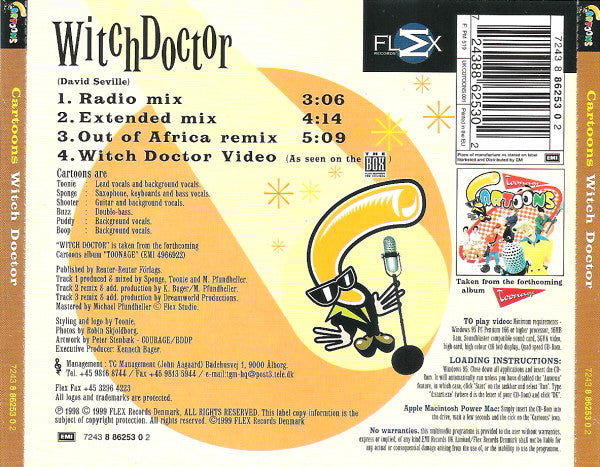 Cartoons : Witch Doctor (CD, Maxi, Enh)