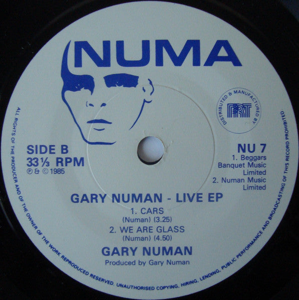 Gary Numan : The Live EP (7", EP)