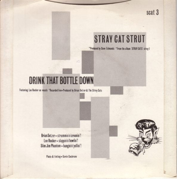 Stray Cats : Stray Cat Strut (7", Single, Pap)