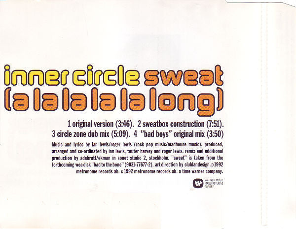 Inner Circle : Sweat (A La La La La Long) (CD, Single)