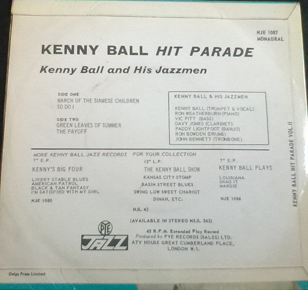 Kenny Ball : Hit Parade Volume Two (7", EP)