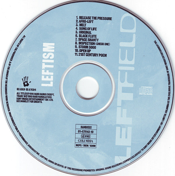 Leftfield : Leftism (CD, Album, RP)