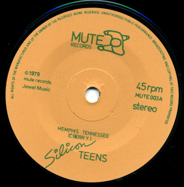 Silicon Teens : Memphis Tennessee (7", Single, Sol)