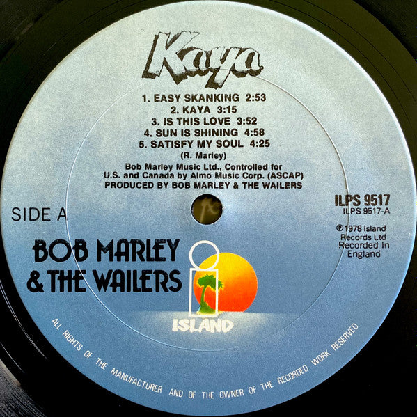 Bob Marley & The Wailers : Kaya (LP, Album)