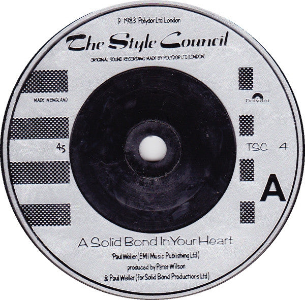 The Style Council : A Solid Bond In Your Heart (7", Single, Sil)