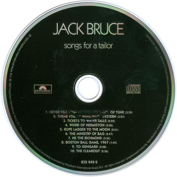 Jack Bruce : Songs For A Tailor (CD, Album, RE, RM)