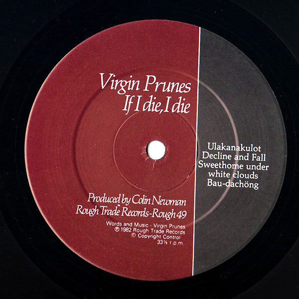 Virgin Prunes : ...If I Die, I Die (LP, Album)