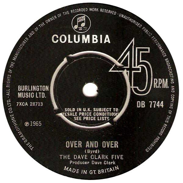 The Dave Clark Five : Over And Over (7", Single, 4-P)