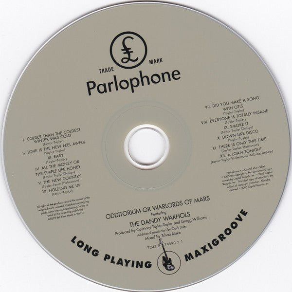 The Dandy Warhols : Odditorium Or Warlords Of Mars (CD, Album)