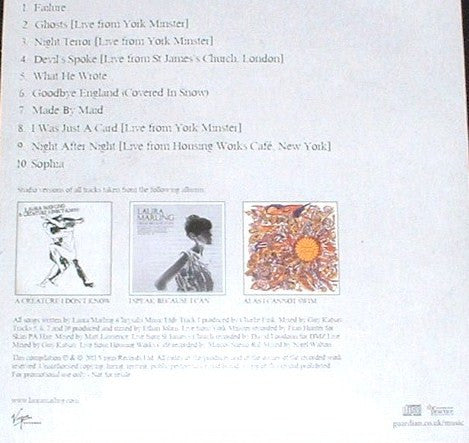 Laura Marling : A Collection Of Ten Of  Laura Marling's Standout Studio And Live Recordings From The Last Three Years (CD, Album, Comp, Promo)