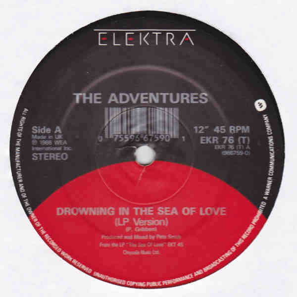 The Adventures : Drowning In The Sea Of Love (12", Ltd)