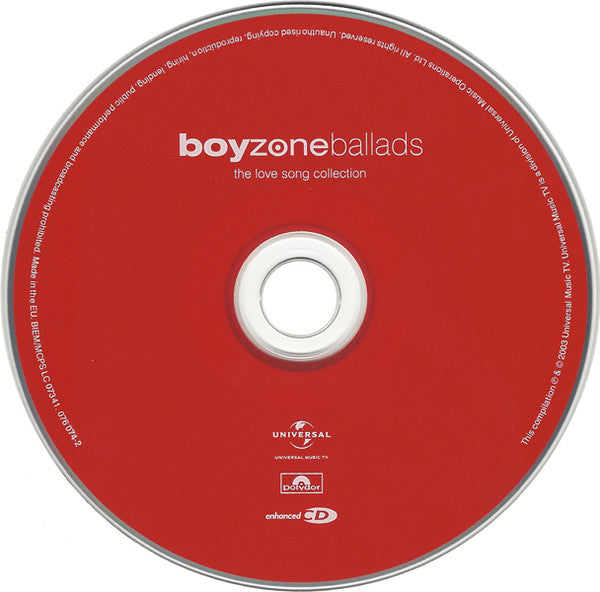 Boyzone : Ballads - The Love Song Collection (CD, Comp, Enh, S/Edition)