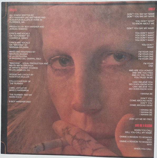 Boy Harsher : The Runner (Original Soundtrack) (LP, Album, Ltd, RE, Sol)