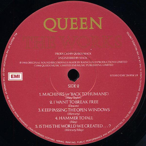 Queen : The Works (LP, Album, Squ)