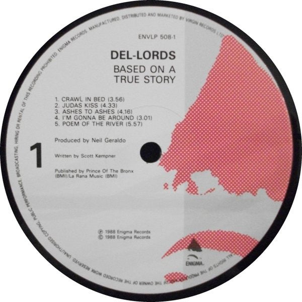 The Del Lords : Based On A True Story (LP, Album)