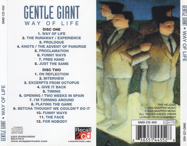 Gentle Giant : Way Of Life (2xCD, Comp)