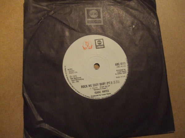 Isaac Hayes : Rock Me Easy baby (PT. I) (7", Single, Sol)