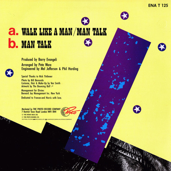 Divine : Walk Like A Man (12", Single)