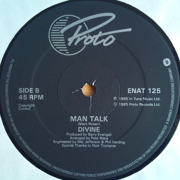 Divine : Walk Like A Man (12", Single)