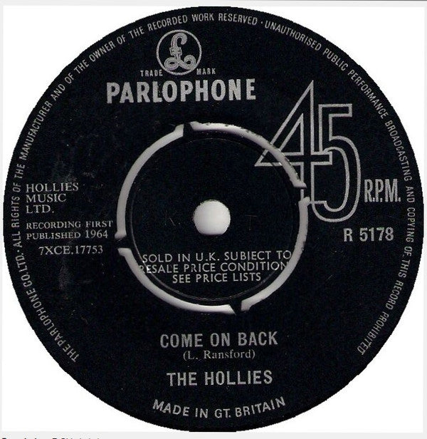 The Hollies : We're Through (7")