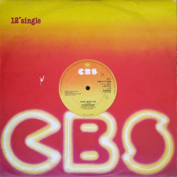 Champaign : How 'Bout Us (12", Single)