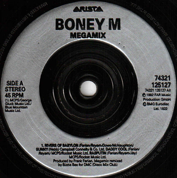 Boney M. : MegaMix (7", Sil)