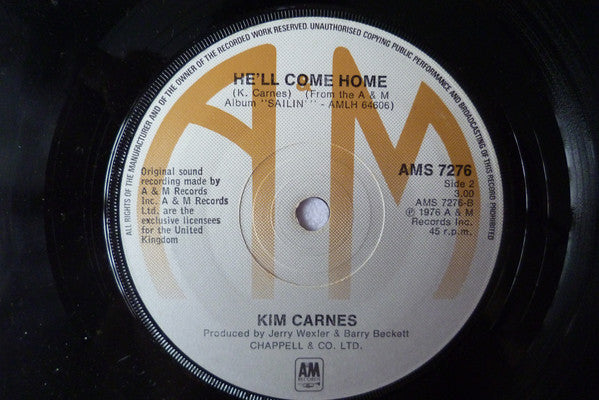 Kim Carnes : Sailin' (7")