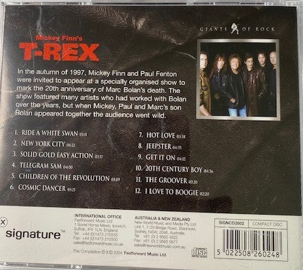 Mickey Finn's T-Rex : Giants of Rock (CD, Album, Comp)