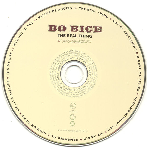 Bo Bice : The Real Thing (CD, Album)