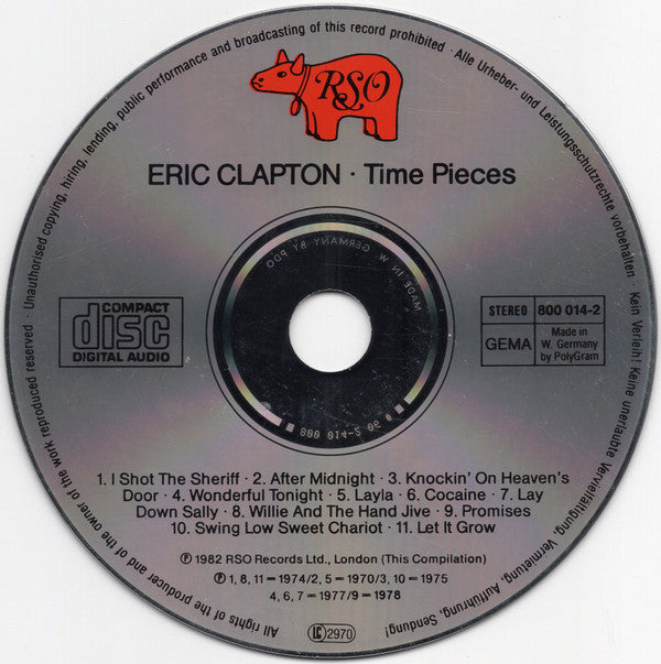 Eric Clapton : Time Pieces - The Best Of Eric Clapton (CD, Comp, RE)