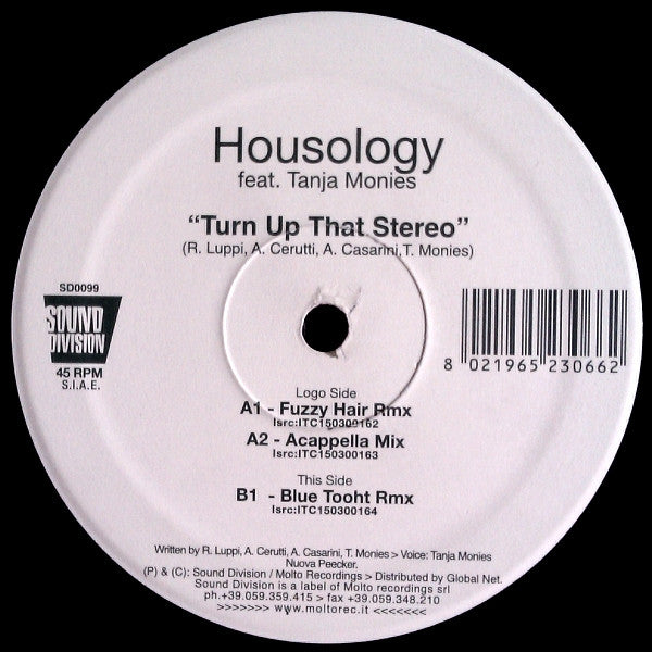 Housology : Turn Up That Stereo (12")