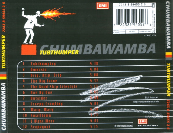 Chumbawamba : Tubthumper (CD, Album)