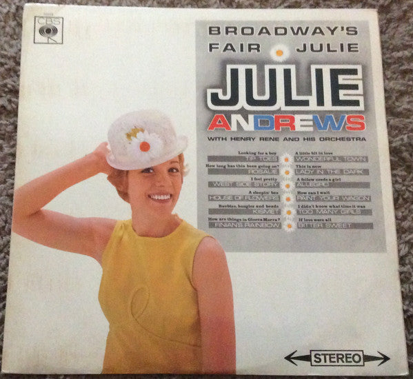 Julie Andrews with Henri René And His Orchestra : Broadway's Fair Julie (LP)