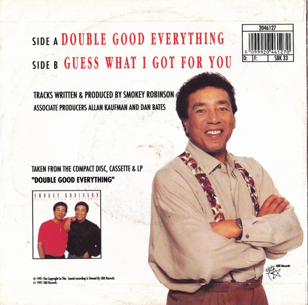 Smokey Robinson : Double Good Everything (7", Single)