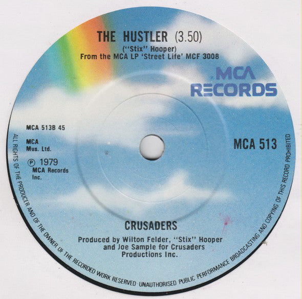 The Crusaders : Street Life (7", Single, RE, Blu)