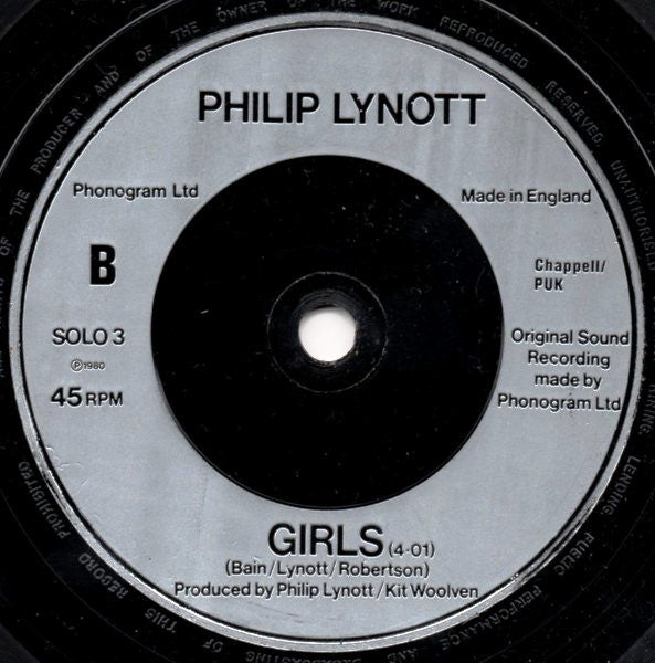 Phil Lynott : Yellow Pearl The Theme From Top Of The Pops (7", Single)