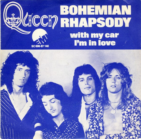 Queen : Bohemian Rhapsody (7", Single, Adv)