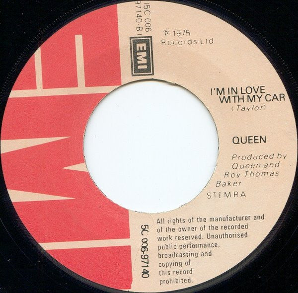 Queen : Bohemian Rhapsody (7", Single, Adv)